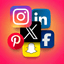 Dakaas AI Social Media Icons logo