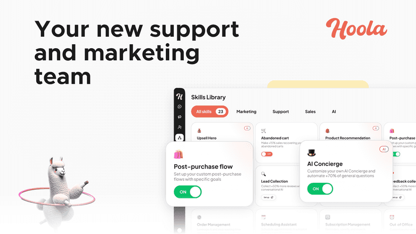 Your new support and marketing team