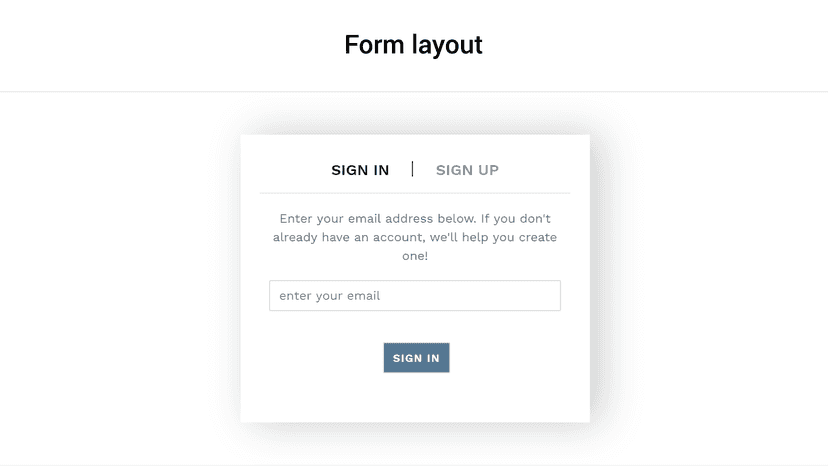 Login Preview in website