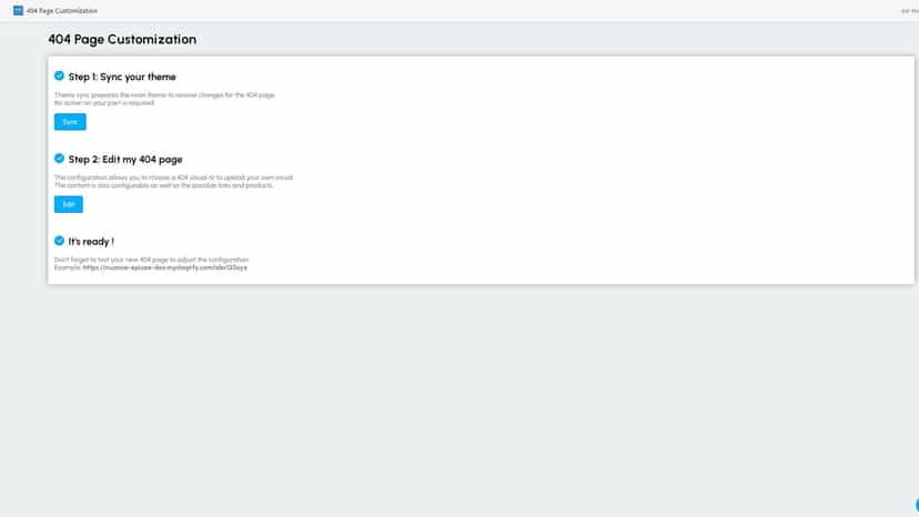 404 Page Customization