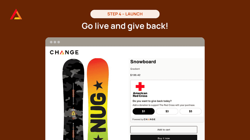 Go live and give back!