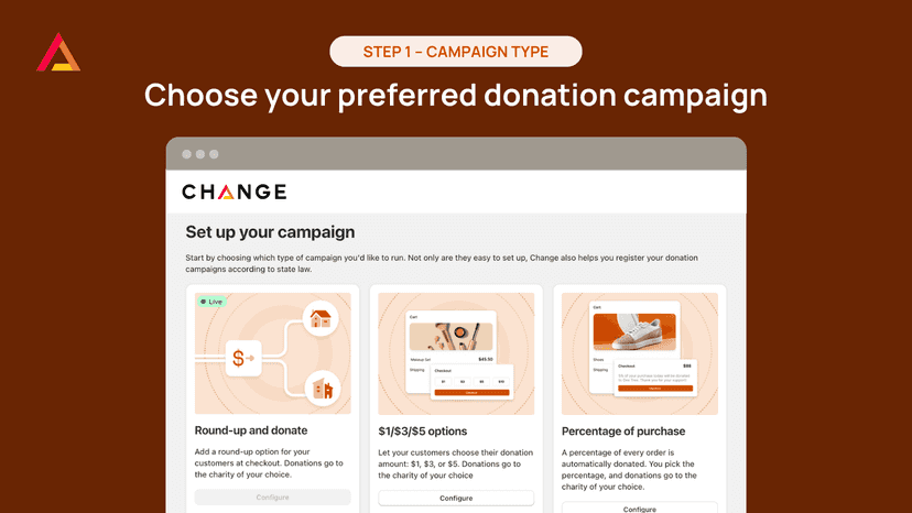 Choose your preferred donation type