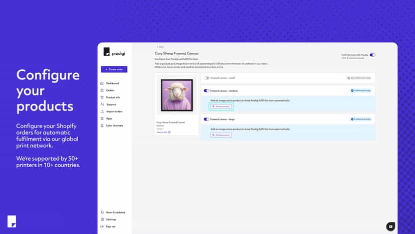 Configure your products.