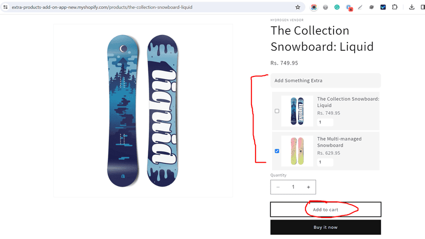 Extra Product Addons Plus product page