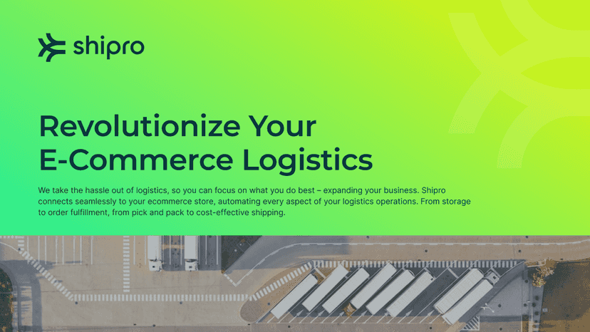 Revolutionize your E-Commerce Logistics