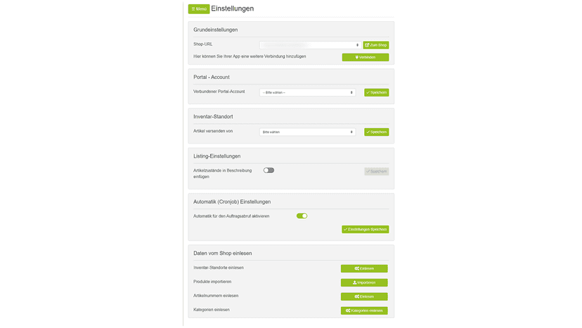 DreamRobot Connector App Settings