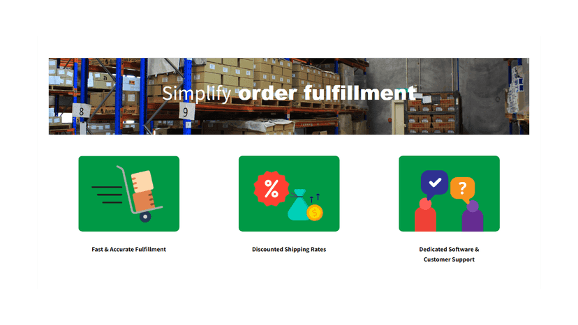 Warehouse Shot and App Benefits