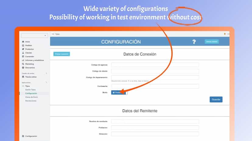 Great variety of configurations. Free testing environment