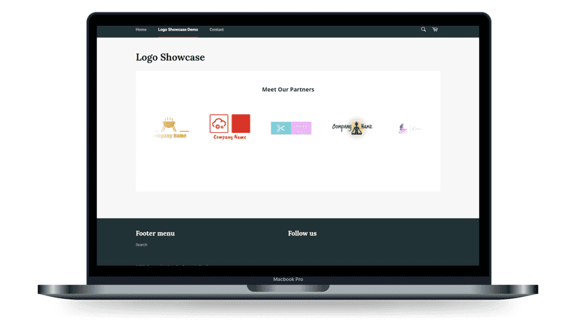Logo Showcase on Store - Desktop