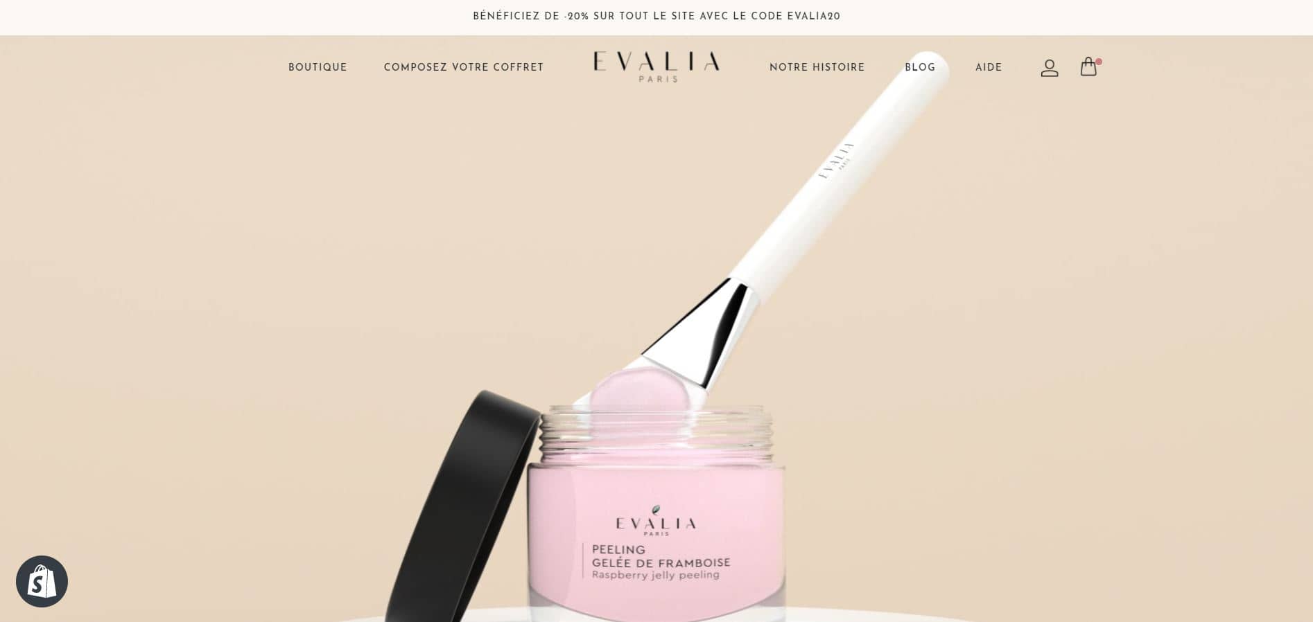 Refonte et personnalisation du thème d'Evalia screenshot