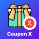 Coupon X: Discount Code Pop Up logo