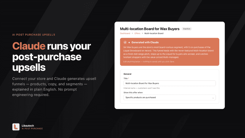 Claude Recommends AI Upsells
