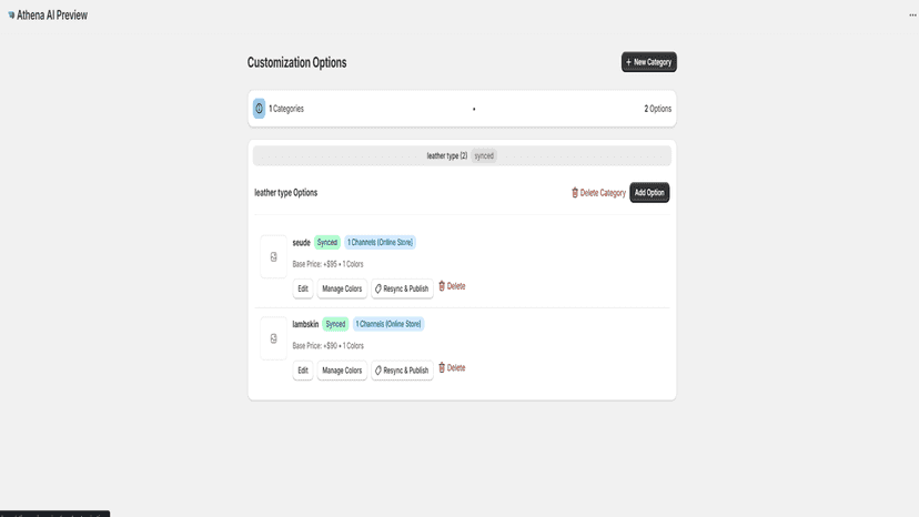 Customization Management