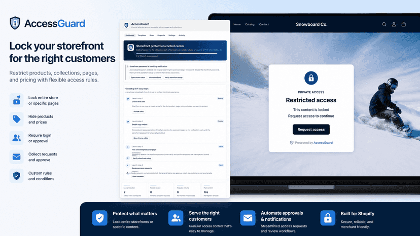 AccessGuard - Lock your storefront