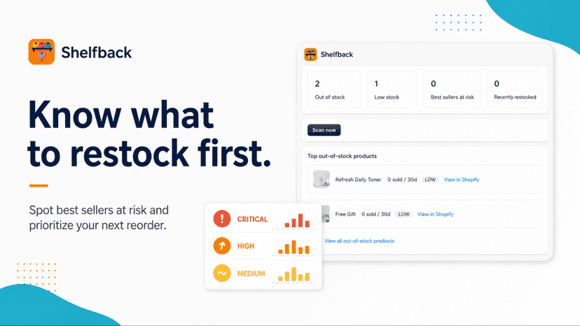 know what to restock first