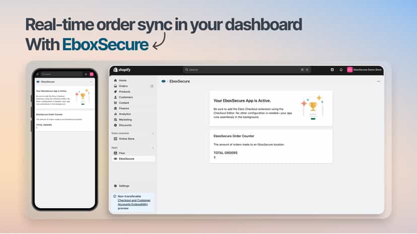 Allow customers to ship to an EboxSecure location