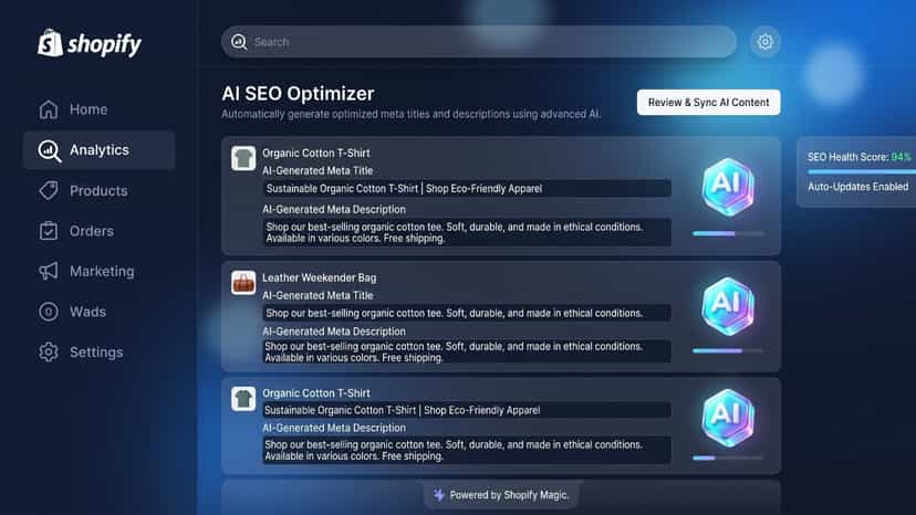 Page Optimization scoring table