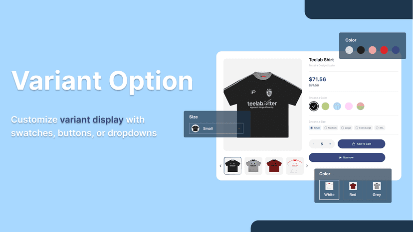 Customize variant option display