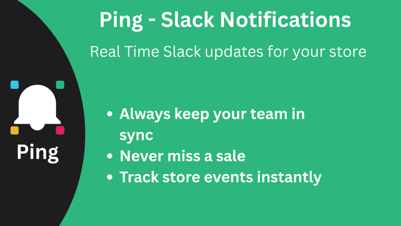 Real Time Slack Notifications for your store. track store events