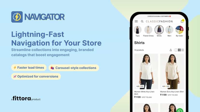 lightning fast storefront navigation