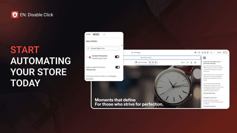 EN: Disable Click App Embed Toggle