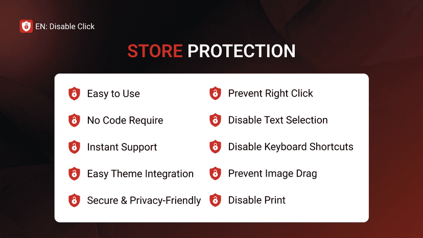 EN: Disable Click Features