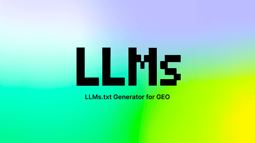 LLMs.txt Generator for GEO