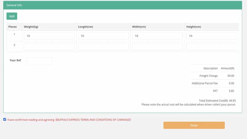 Create Order