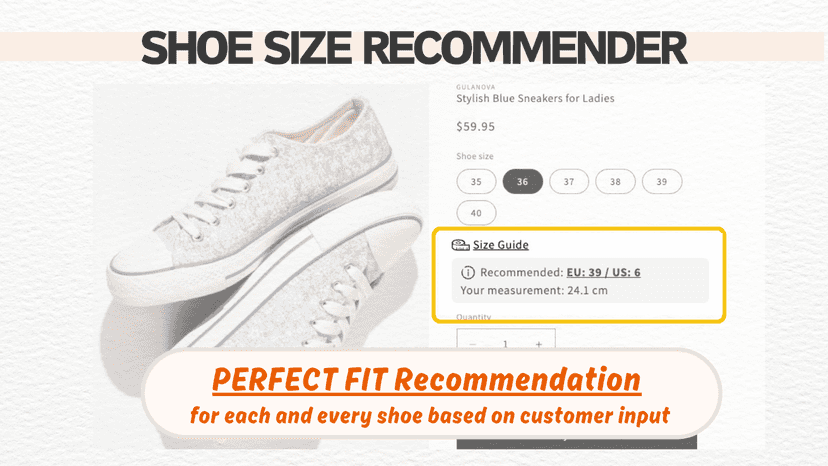 Shoe size recommender
