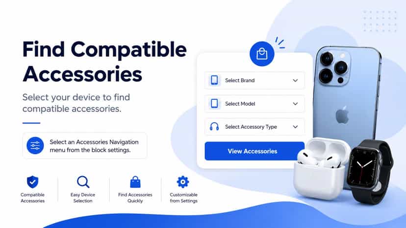 DeviceMatch Pro accessory finder for compatible devices