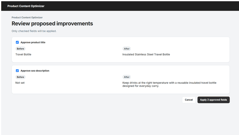 Improvement Workflow