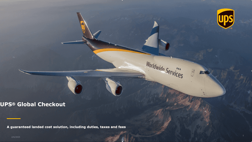 UPS Global Checkout