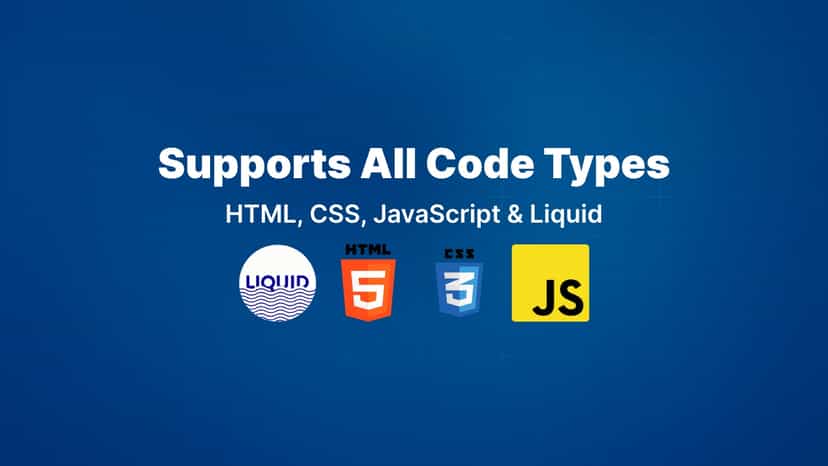 insert custom HTML CSS JavaScript Liquid code to shopify store