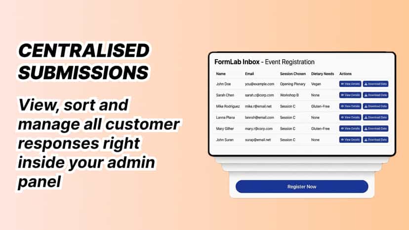 CENTRALISED SUBMISSIONS