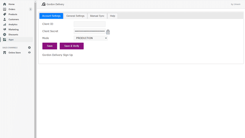 Account Settings