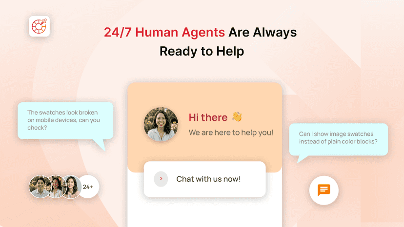 Grouptify Color Swatch app offers 24/7 human support