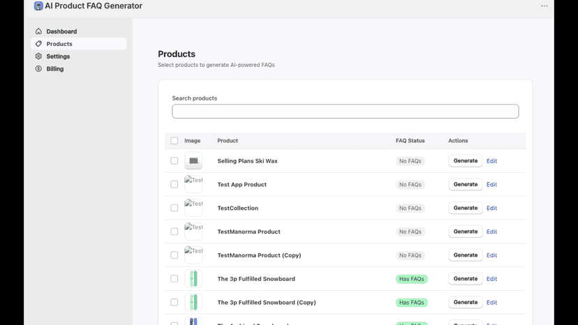 Product List