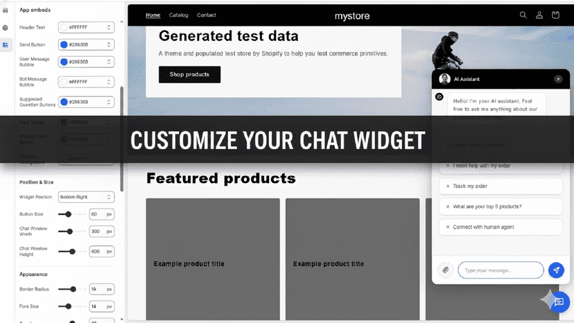 Customize your chat window