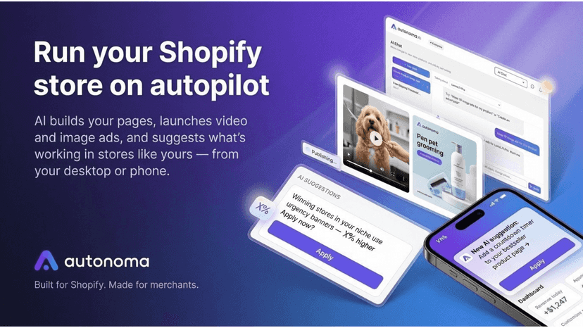 Featured Image: "run your shopify store on autopilot"