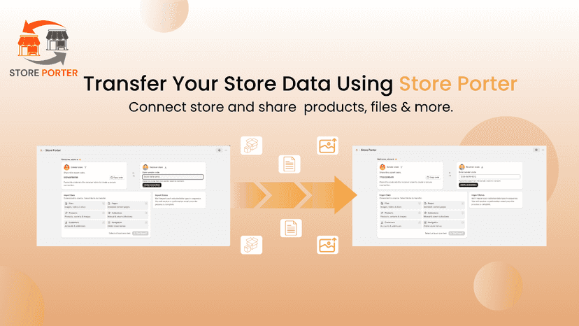 Transfer your store data using store porter!