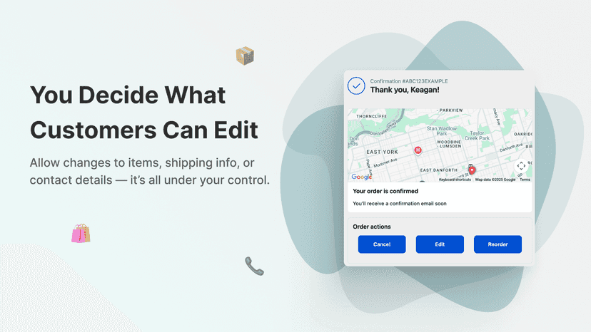 custom edit in orderly dashboard