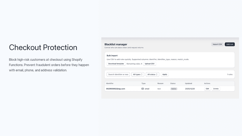 Block Customer Analytics Dashboard and Logs
