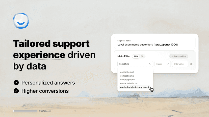 Data-driven support with personalized answers & insights