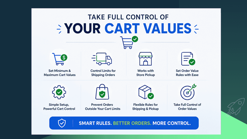 Full control of your cart values