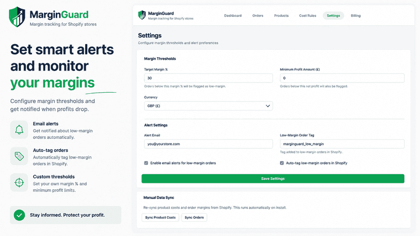 MarginGuard - Set Smart Alerts