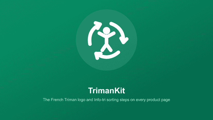 French Triman logo and Info-tri sorting on product pages