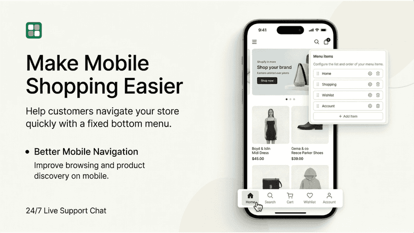 Easy navigation feature