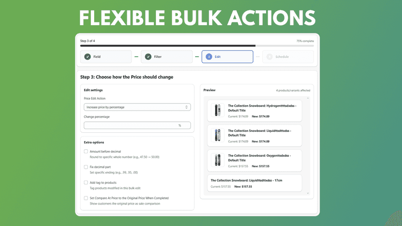 bulk edit related products and complementary products