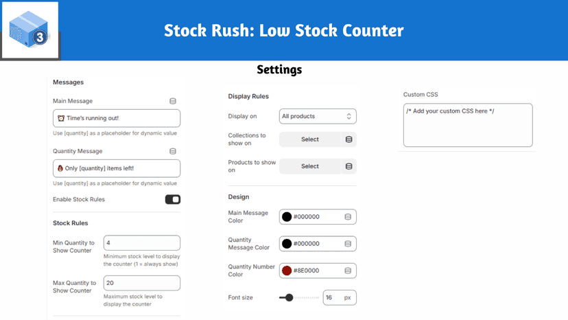 Target specific products or collections and min & max quantities