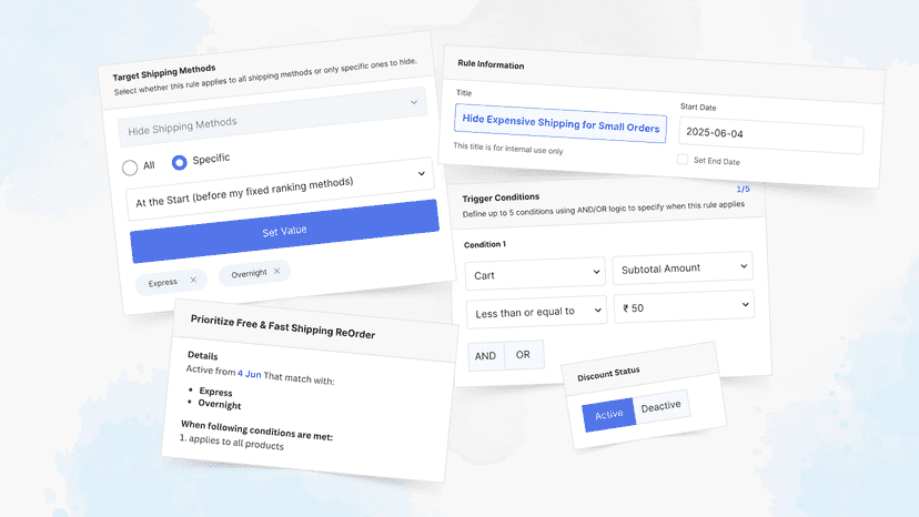 Hide Shipping Method Example Screenshot